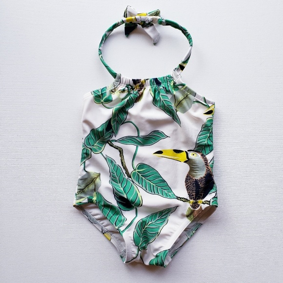 GAP Other - Girl's BABY GAP Tropical Bird Print Swimsuit 3